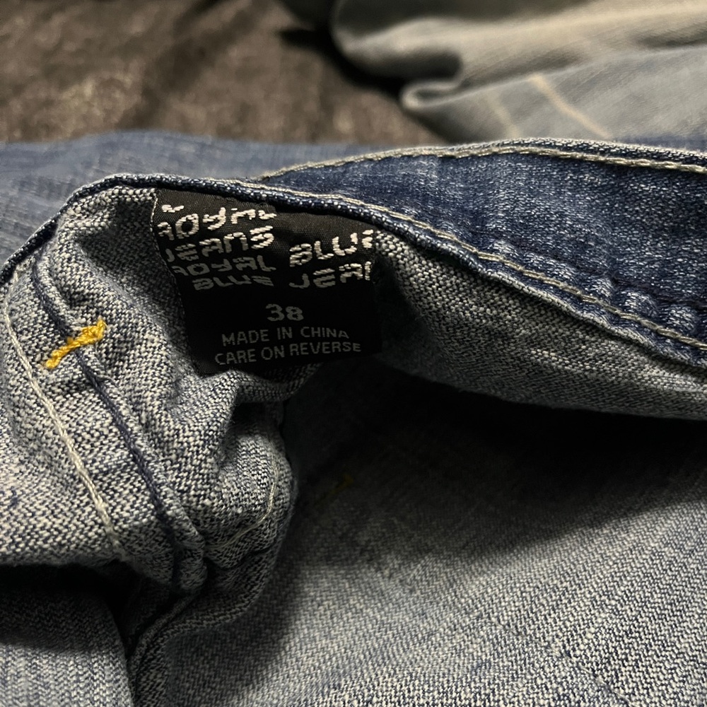 Size 38 Royal Blue Long Jean shorts